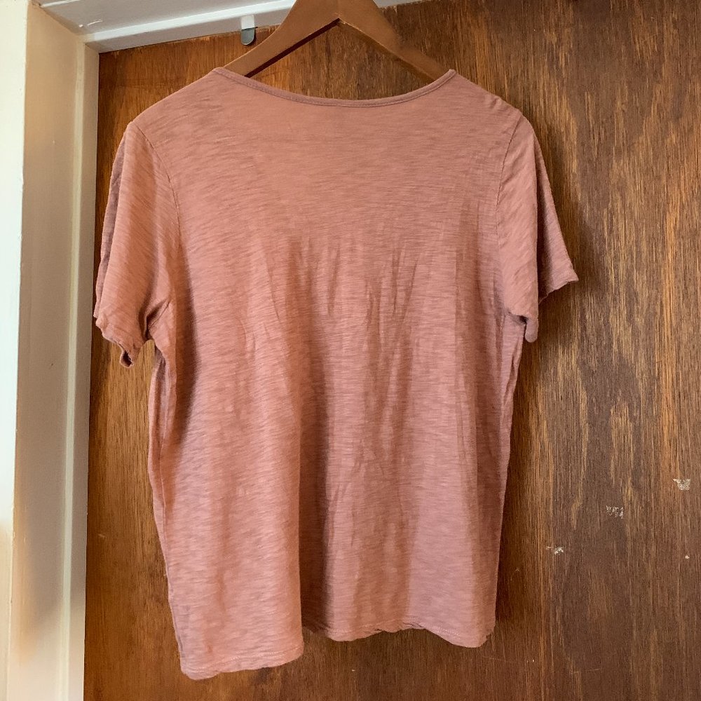 Flattering Cotton Blend Top. Can wear backwards. Great condition.